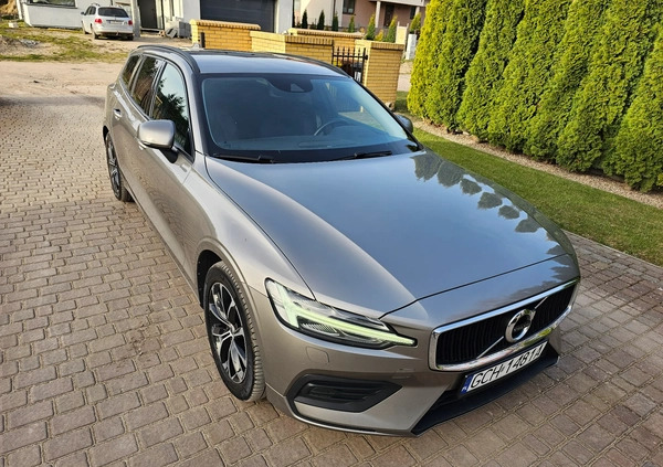 Volvo V60 cena 82900 przebieg: 249600, rok produkcji 2019 z Chojnice małe 529